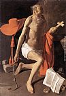 Georges De La Tour Canvas Paintings - Penitent St Jerome